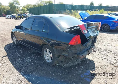 2004 Honda Civic Ex z USA, uszkodzony, nr VIN 2HGES26724H503421